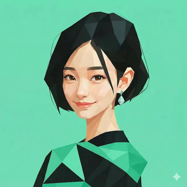 Illustrated portrait of Nina