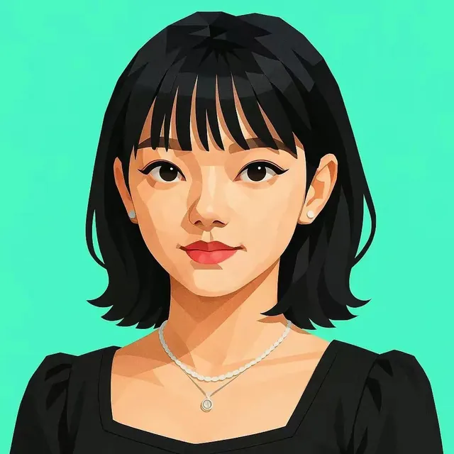 Illustrated portrait of Rebecca